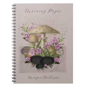 Personalised Hedgehog & Ephemera Notebook