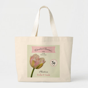 Personalised Heirloom Bulbs & Seeds Tulip Garden Large Tote Bag