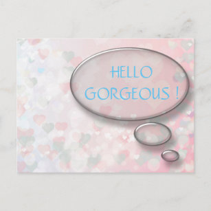 Personalised Hello Gorgeous Postcard
