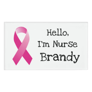 Personalised Hello, Im Nurse Name Tag