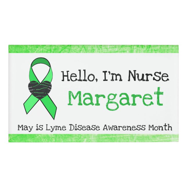 Personalised Hello, Im Nurse Name Tag (Front)