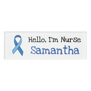 Personalised Hello, Im Nurse Name Tag