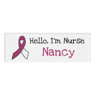 Personalised Hello, Im Nurse Name Tag