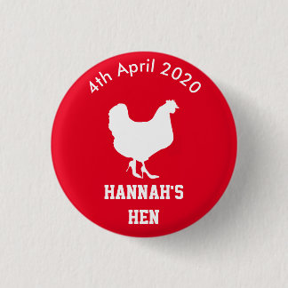 Personalised Hen Night Badge