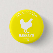 Personalised Hen Night Badge
