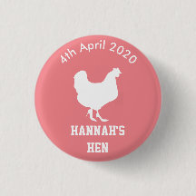 Personalised Hen Night Badge