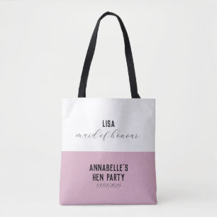 Personalised hen party tote bag