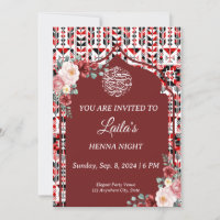 Personalised Henna Night Invitation