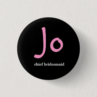 Personalised hens night button