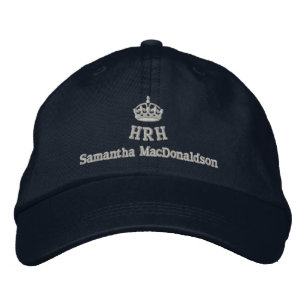 Personalised Her Royal Highness Embroidered Hat