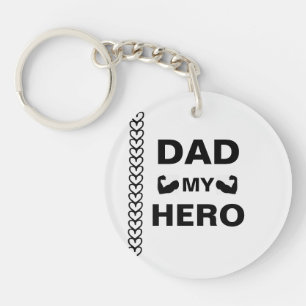 Personalised Hero Dad Keychain – Gift from Kids