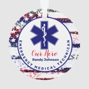 Personalised Hero EMS Star Life Logo Ornament