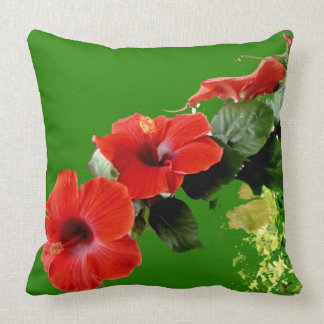 Personalised Hibiscus Flower Garden Pillow