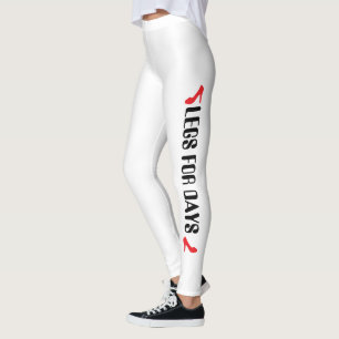 Personalised High Heel Quote Leggings