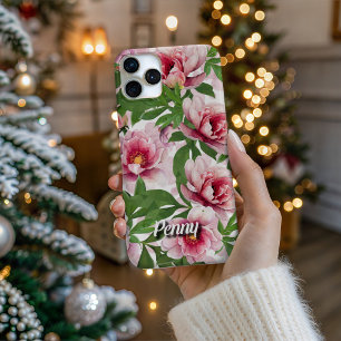 Personalised High-Poly Peony Phone Case