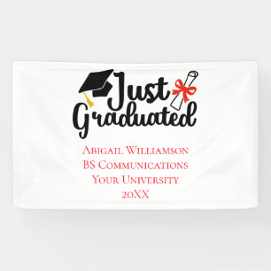 Personalised High School College Graduation  Banner