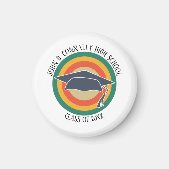 Personalised High School Graduation Class of 2022  Magnet (Front)