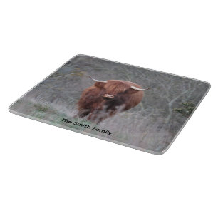 Personalised Highland Cow Cutting Board