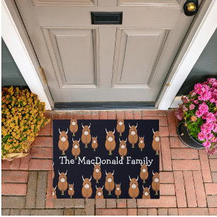 Personalised Highland cow Doormat