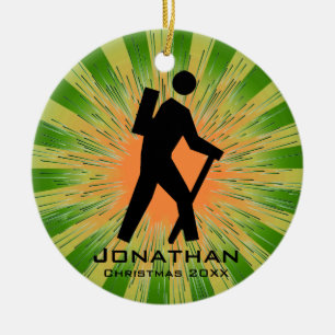 Personalised Hiking Ornament