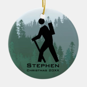 Personalised Hiking Ornament