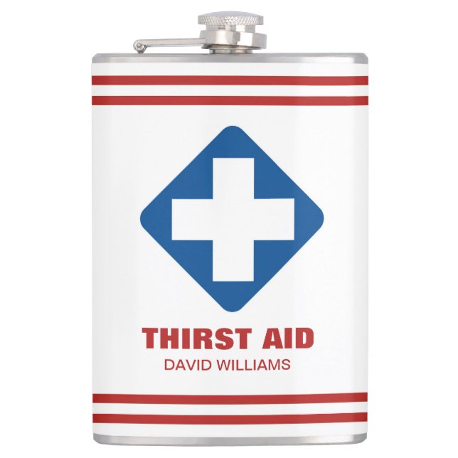 Personalised Hip Flask Funny Custom Hip Flask (Front)