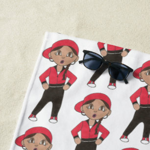 Personalised Hip Hop Dance Class Teacher Dancer Beach Towel