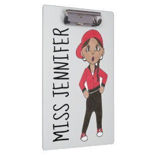 Personalised Hip Hop Jazz Class Dance Teacher Gift Clipboard