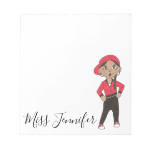 Personalised Hip Hop Jazz Dance Teacher Gift Notepad