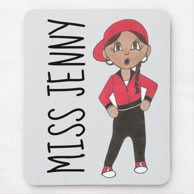 Personalised Hip Hop Jazz Dance Teacher Hip-hop Mouse Pad (Front)