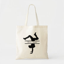 Personalised HipHop Dance Silhouette Tote