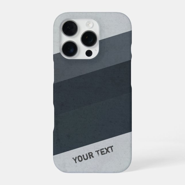 Personalised Hipster Stripes Pattern iPhone Case (Back)