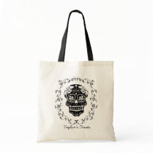 Personalised Hipster Sugar Skull Trick or Treat