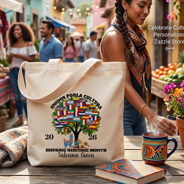 Personalised Hispanic Heritage Month  Large Tote Bag (Creator Uploaded)