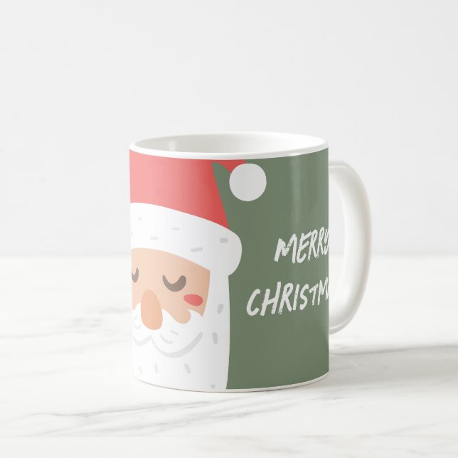 Personalised Ho ho ho Merry Christmas Santa Claus Coffee Mug (Front Right)