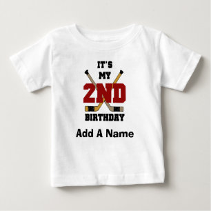 Personalised Hockey 2nd Birthday Tshirt