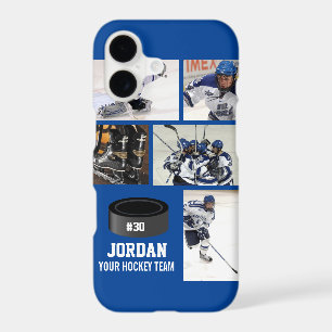 Personalised Hockey 5 Photo Collage Name Team #