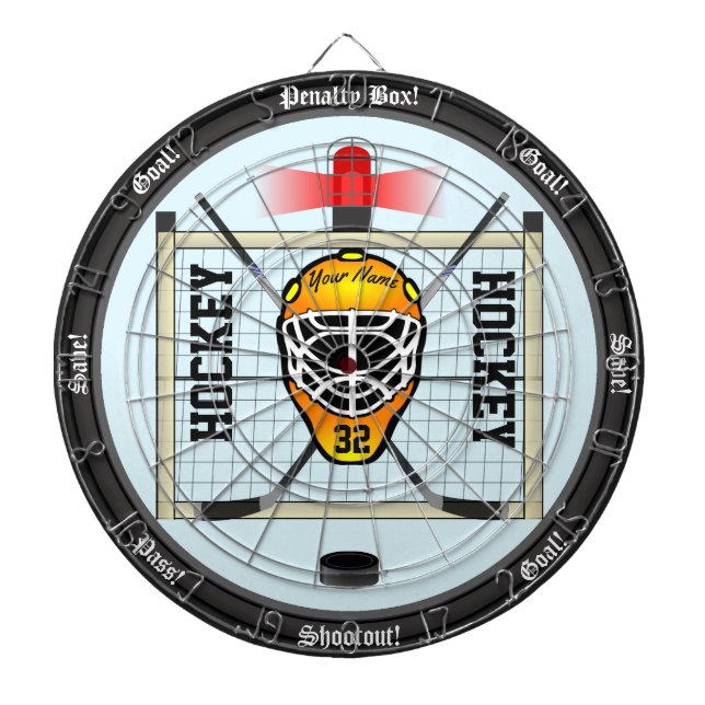 Personalised Hockey Dartboard (Front)