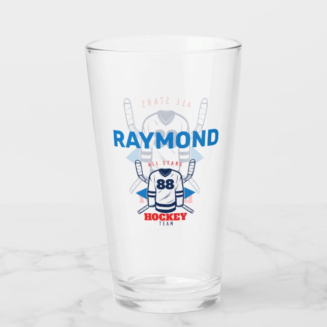 Personalised Hockey Glass (Back)
