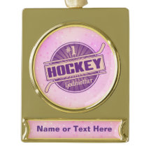 Personalised Hockey Godmother Christmas Ornament