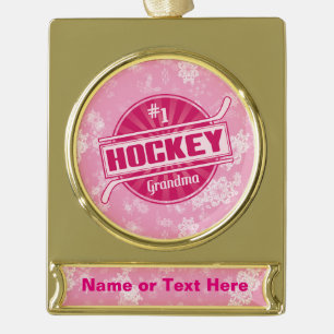Personalised Hockey Grandma Christmas Ornament