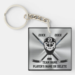 Personalised Hockey Keychains with 3 Text Boxes