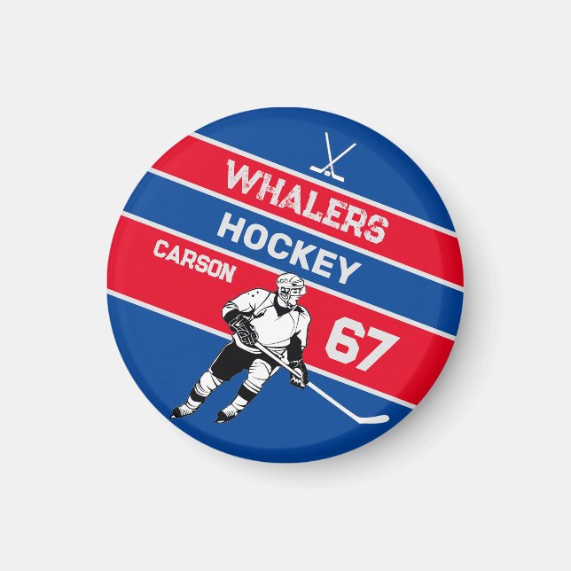 Personalised Hockey Magnet (Front)