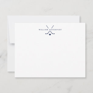 Personalised Hockey Note Card