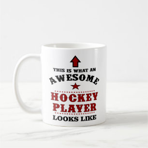 Personalised Hockey Player Gift Coffee Mug