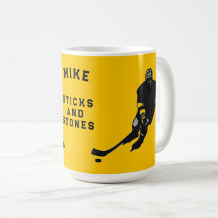 Personalised hockey player gift ideas coffee mug