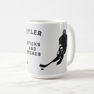 Personalised hockey player gift ideas coffee mug