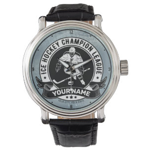 Personalised Hockey Player Ice Rink Team Athlete Watch