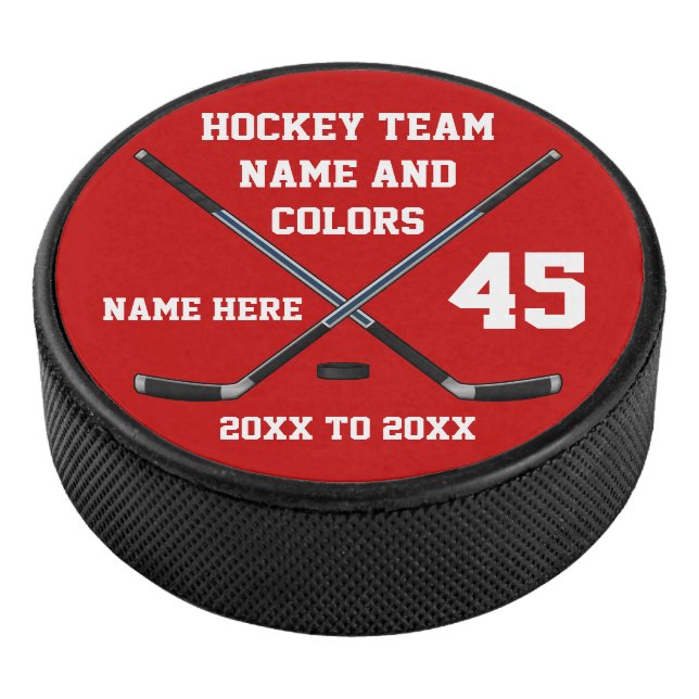 Personalised Hockey Pucks Your 4 Text, Your (3/4)
