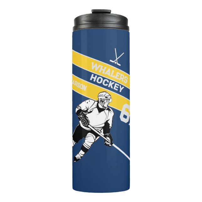 Personalised Hockey Travel Mug (Front)